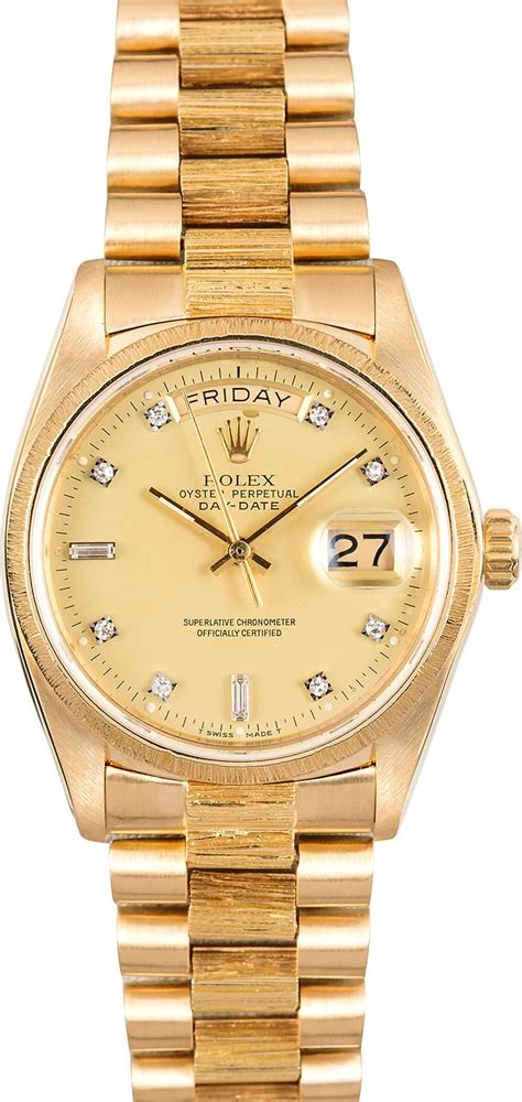 rolex bark finish bracelet|bob's watches gold rolex.